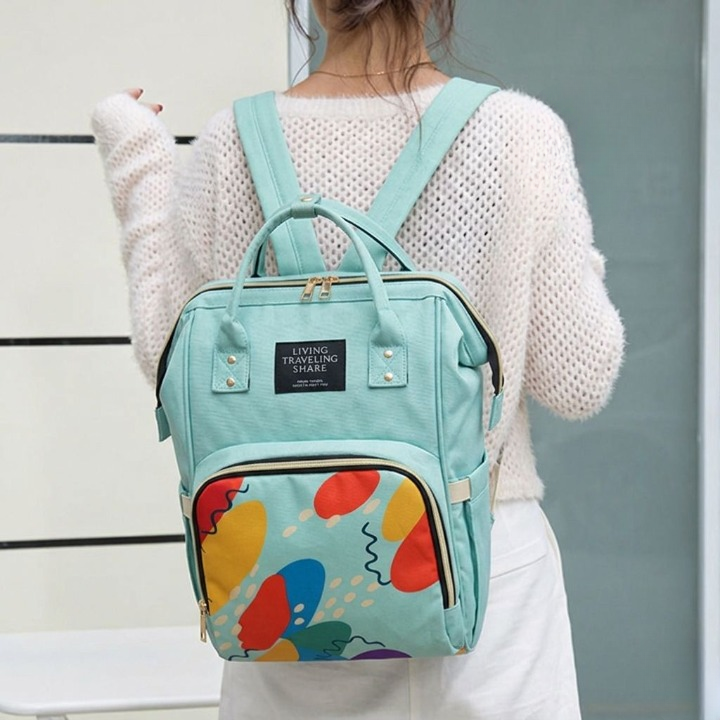 The Boston Diaper Backpack with Insulated Feeder Pouch