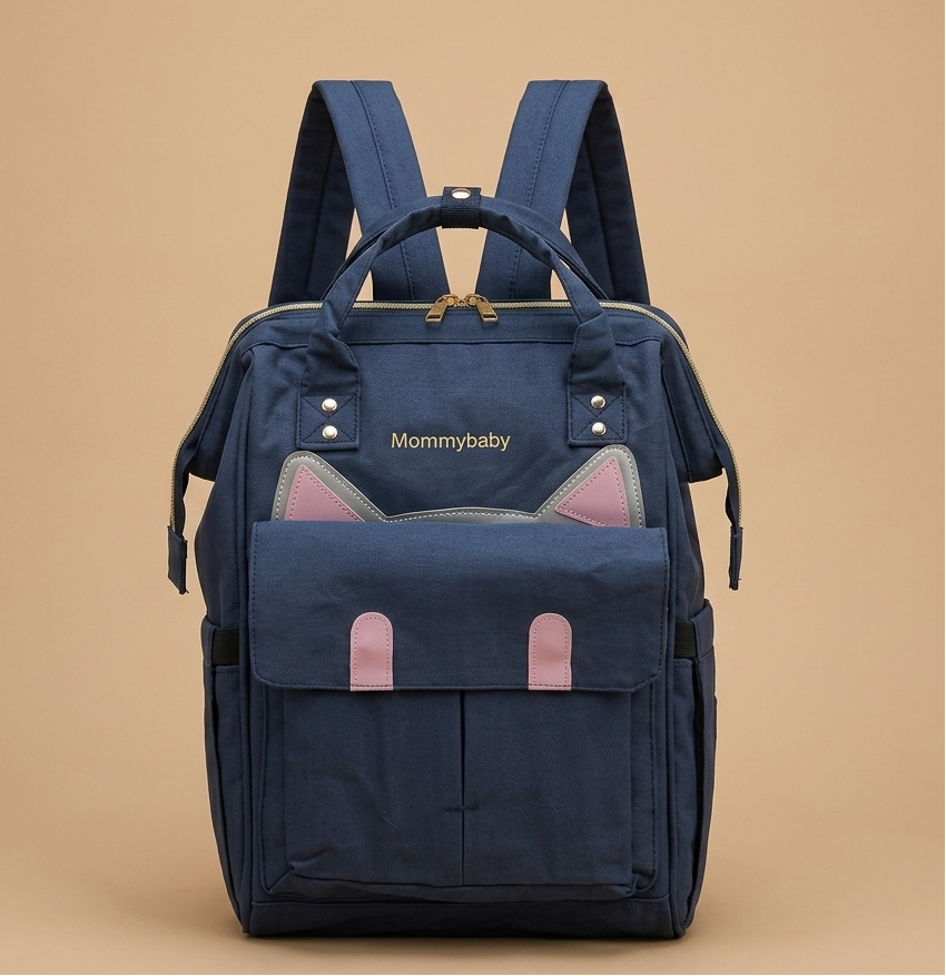 The Boston Diaper Backpack with Insulated Feeder Pouch