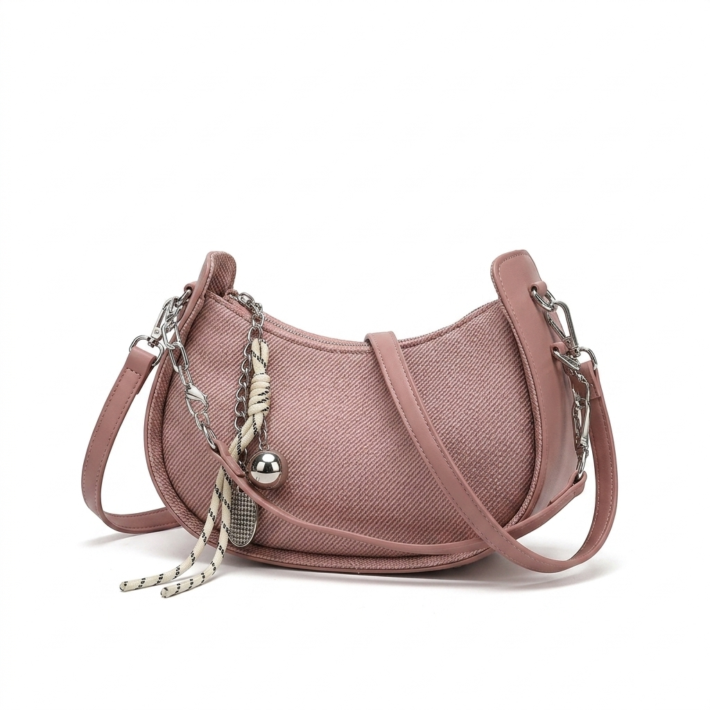 The Vienna Half-Moon Leather Sling Bag