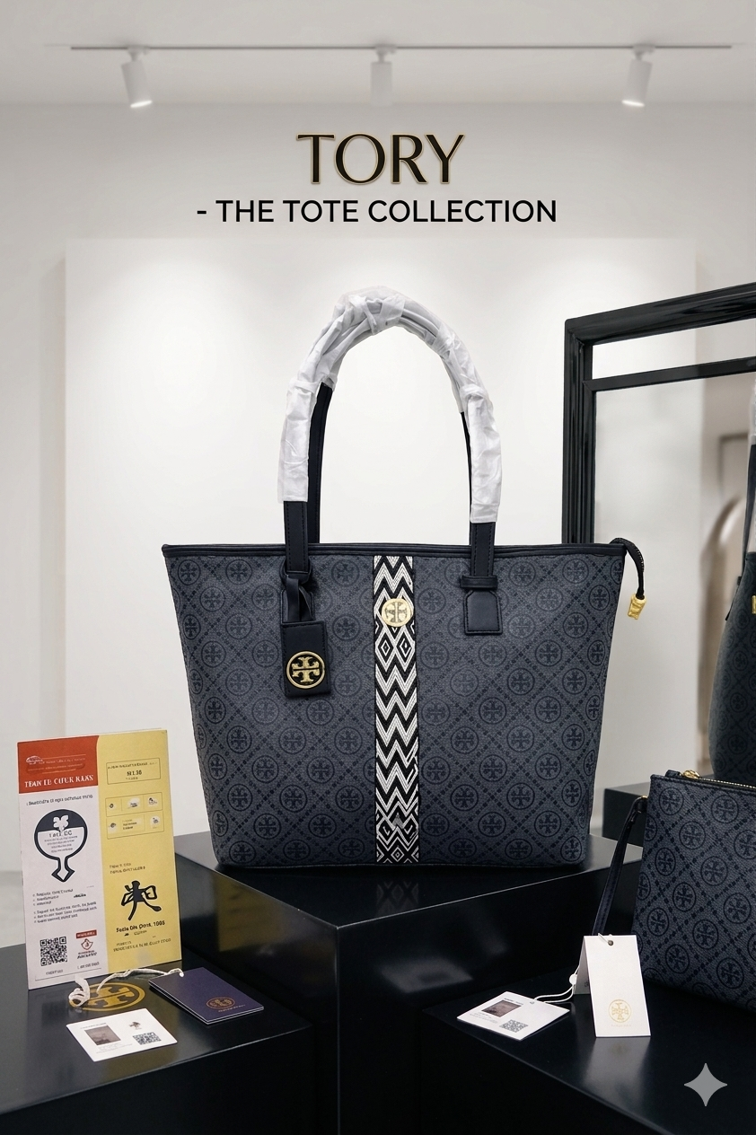 The Tory Signature Tote Bag