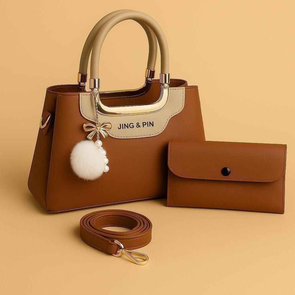 The Jing & Pin 2-Piece Designer Handbag Set