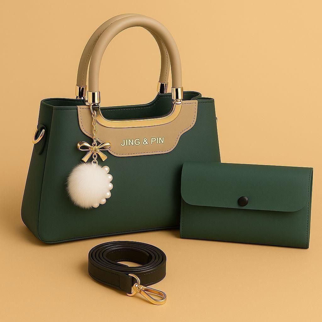 The Jing & Pin 2-Piece Designer Handbag Set