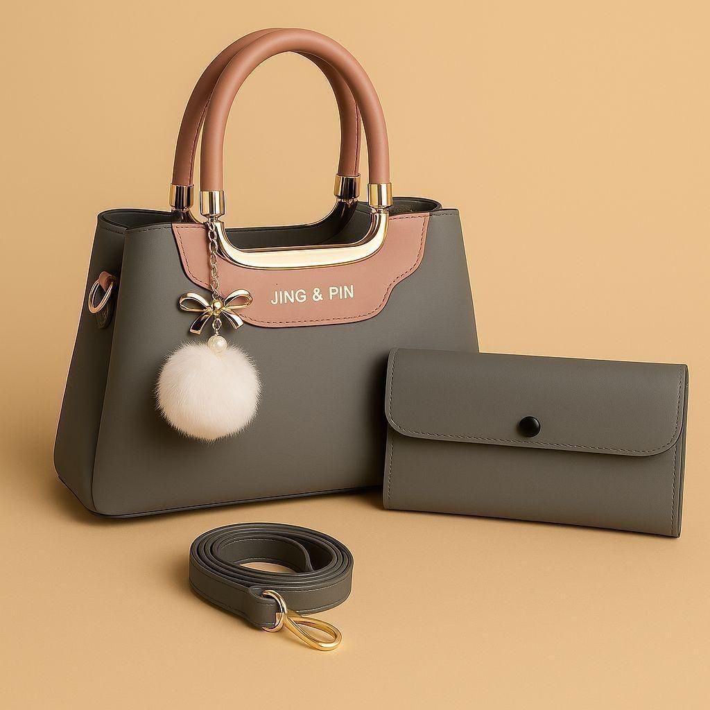 The Jing & Pin 2-Piece Designer Handbag Set