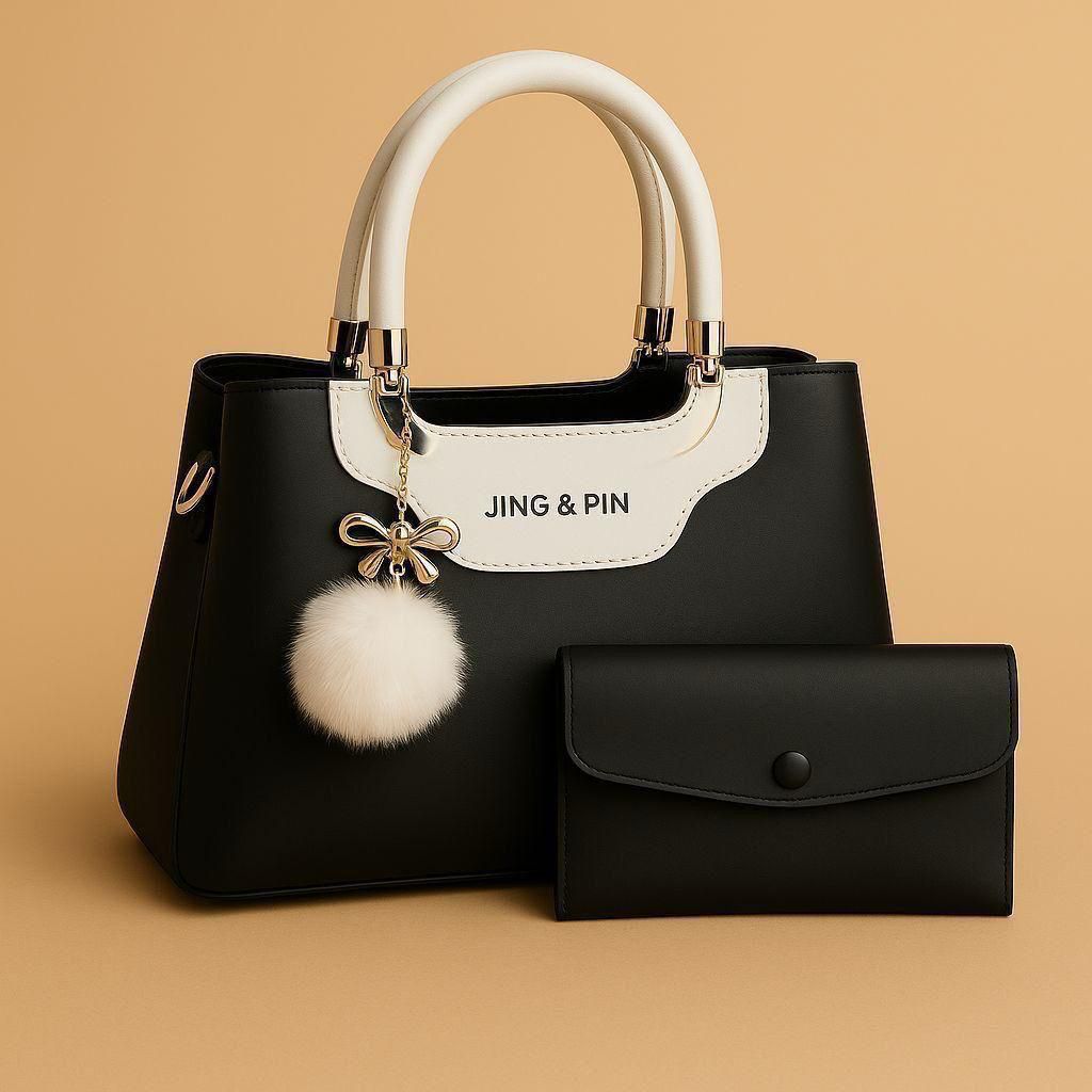 The Jing & Pin 2-Piece Designer Handbag Set
