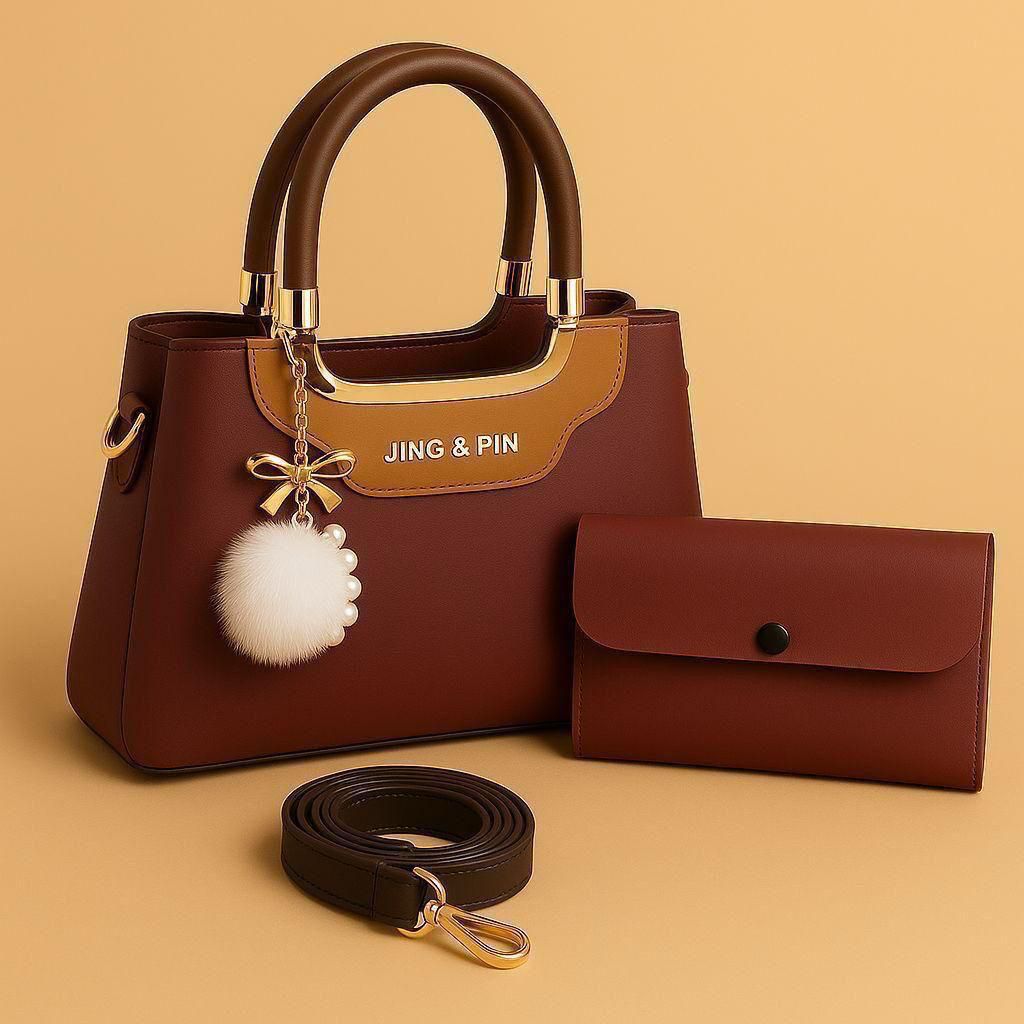 The Jing & Pin 2-Piece Designer Handbag Set