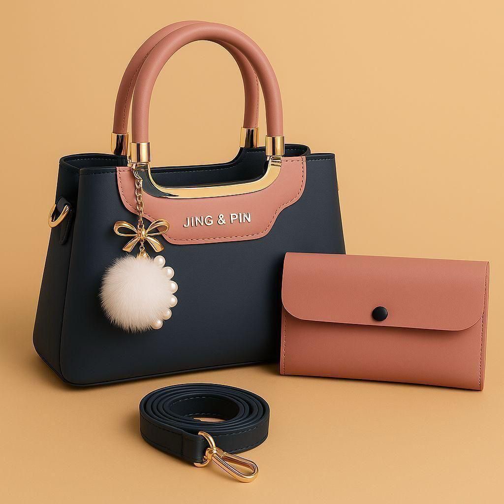 The Jing & Pin 2-Piece Designer Handbag Set