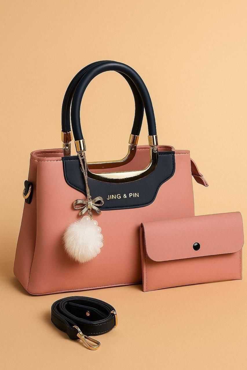 The Jing & Pin 2-Piece Designer Handbag Set