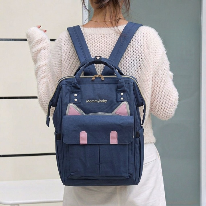 The Boston Diaper Backpack with Insulated Feeder Pouch