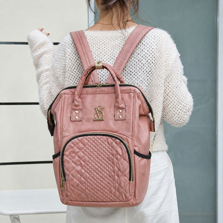 The Boston Diaper Backpack with Insulated Feeder Pouch