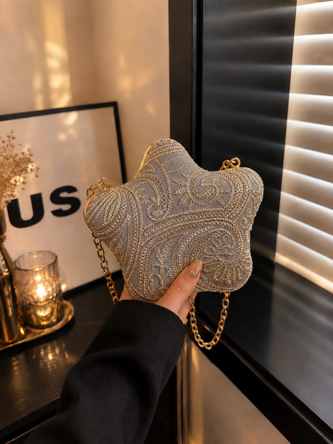 The Mercer Star Frame Clutch