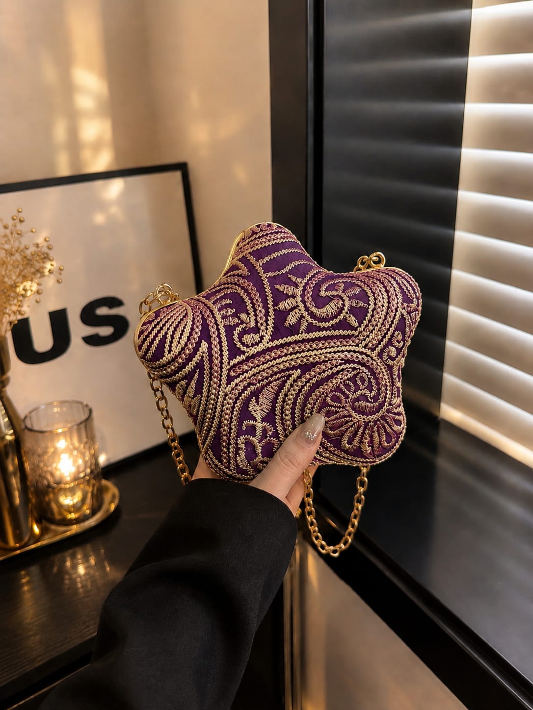 The Mercer Star Frame Clutch
