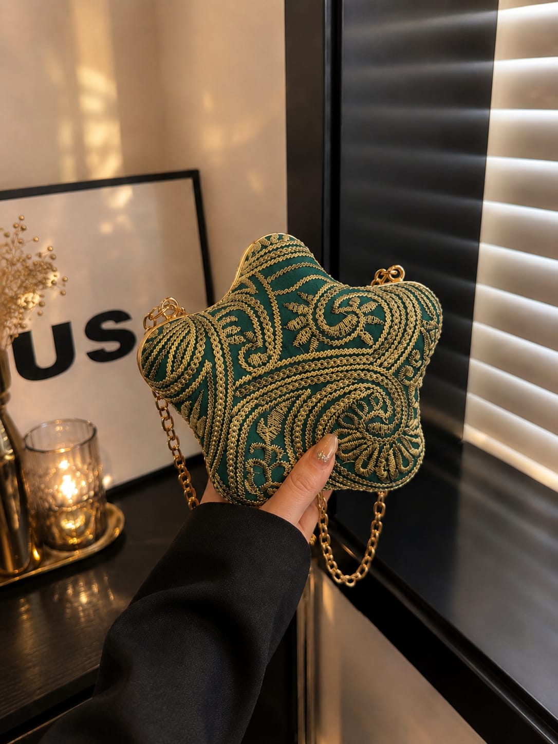 The Mercer Star Frame Clutch