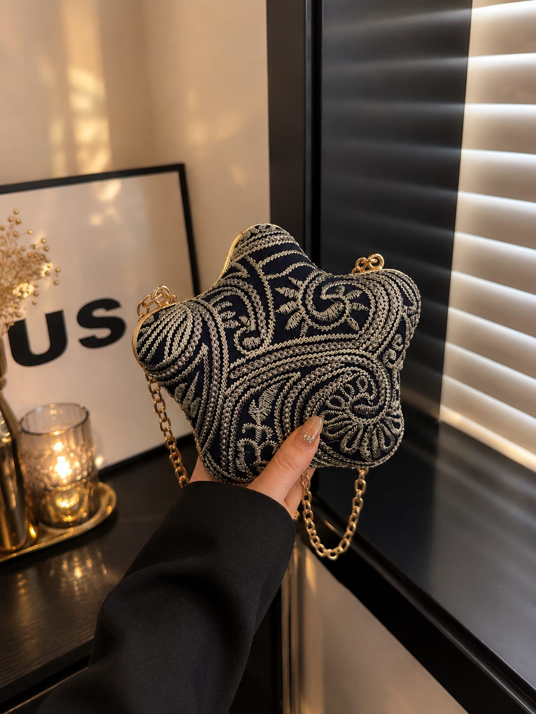 The Mercer Star Frame Clutch