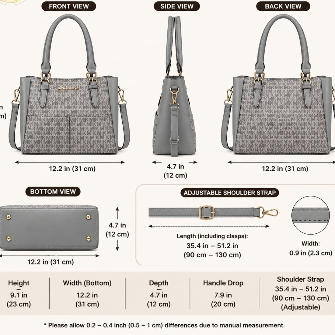 The Milan Structured Shoulder Bag