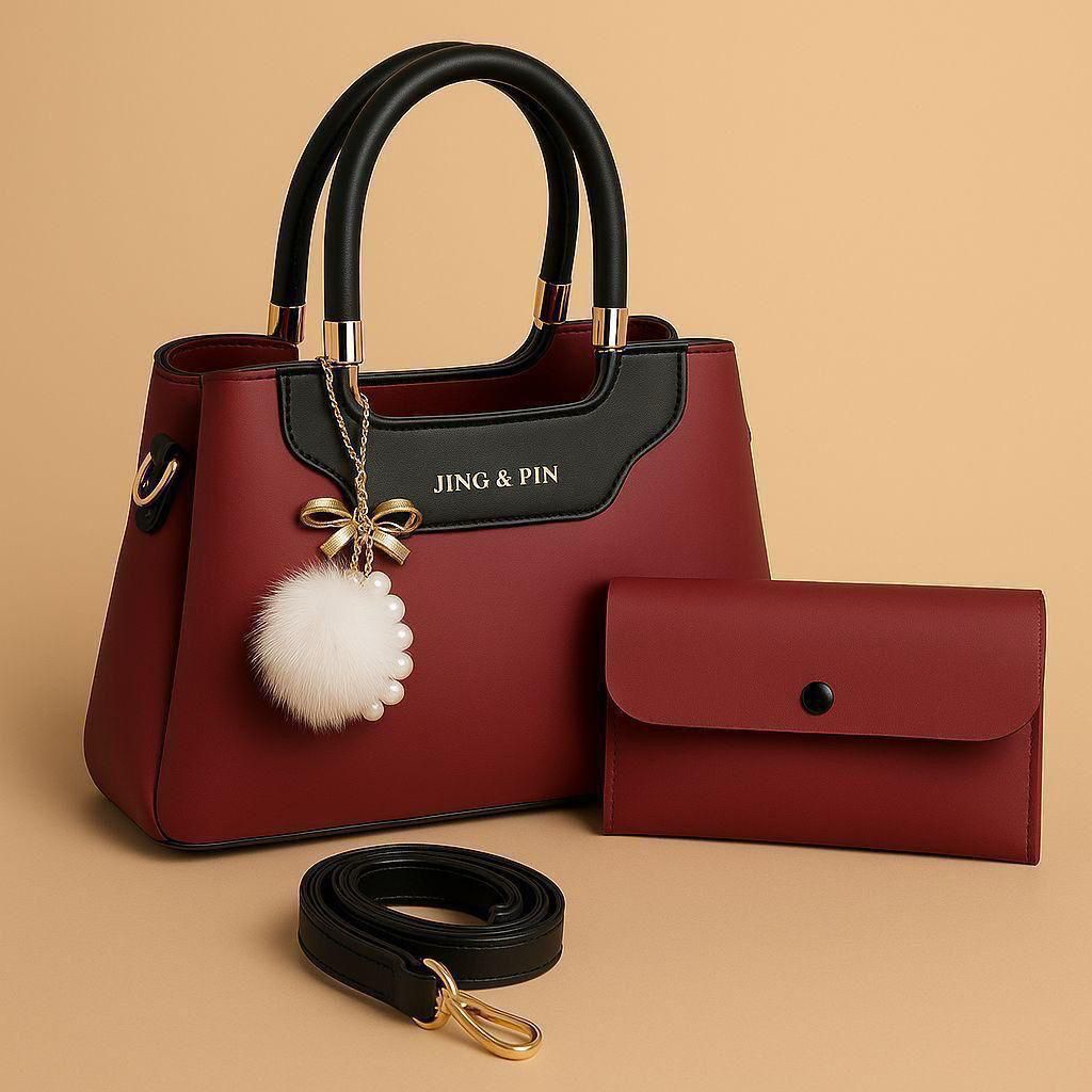 The Jing & Pin 2-Piece Designer Handbag Set