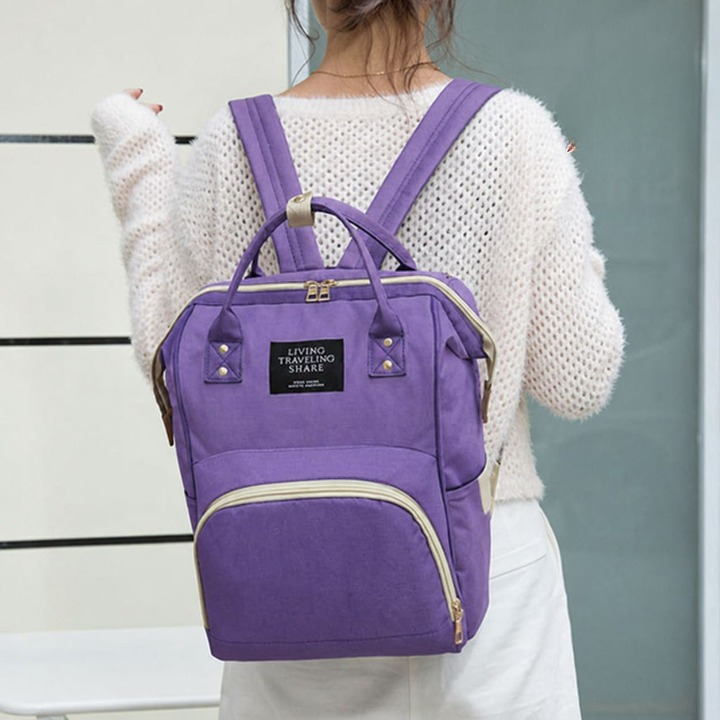 The Boston Diaper Backpack with Insulated Feeder Pouch