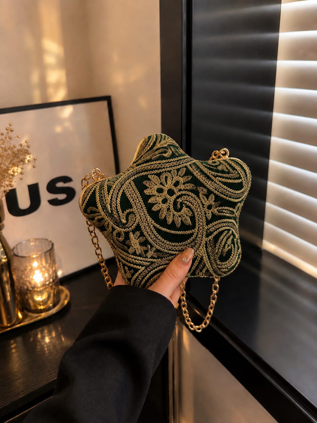 The Mercer Star Frame Clutch